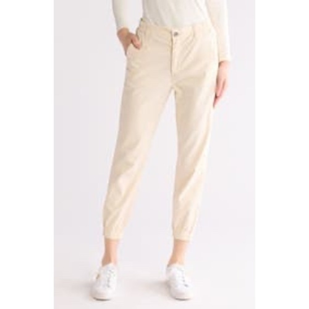 AG Caden Cotton Lyocell Cream Jogger Pull-on Pants Womens Size 31